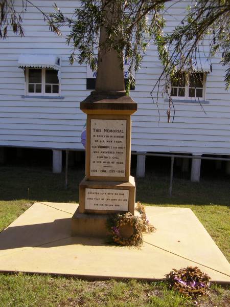 Woodhill War Memorial, Beaudesert  | 