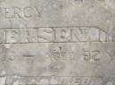 Percy ANDERSEN,
died 17 Oct 1973 aged 92 years;
Appletree Creek cemetery, Isis Shire