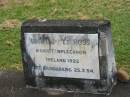 Leslie James ROSS,
born Templecanon Ireland 1922,
died Bundaberg 25-7-54;
Appletree Creek cemetery, Isis Shire