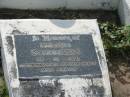 Emilouis SCHOMBERG,
died 22-12-1921,
remembered by wife & family;
Appletree Creek cemetery, Isis Shire