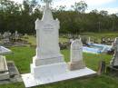 Joseph D.L. HAWE,
died 28 April 1926 aged 24 years;
Bridget HAWE,
died 12 Dec 1931;
Mary Elizabeth MCCABE,
died 1 March 1933;
John HAWE,
died 3 Sept 1952;
Kathleen Jane HAWE,
died 30 May 1912 aged 6 years;
Appletree Creek cemetery, Isis Shire