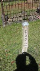 F
row 1 to viii
Atherton Pioneer Cemetery (Samuel Dansie Park)