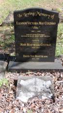 Eleanor Victoria May COLEMAN (Ella)
b: 1887
d: 1924
wife of Arthur COLEMAN
mother of Allen, David, Mary, Stan
Mary BEATTIE (nee COLEMAN)
b: 1918
d: 2010
David Nye BEATTIE DFM
b: 1919
d: 2008
Atherton Pioneer Cemetery (Samuel Dansie Park)