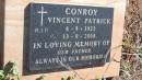 Vincent Patrick CONROY
b: 6 Sep 1923
d: 13 Aug 2008
Aubigny Catholic Cemetery, Jondaryan