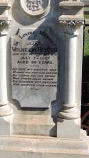 Wilhelm RITTER
d 7 Jul 1895 aged 56 at East Prairie
Aubigny St Johns Lutheran cemetery, Toowoomba Region