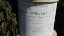 Conrad VOHLAND
of Frankenaf ?, Germany
d: Oakey 5? Dec 1905
Aubigny St Johns Lutheran cemetery, Toowoomba Region