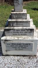 Katharina LANGE
b: Wangershausen, Germany
1 Aug 1852
d: Aubigny
25 Jan 1926 aged 73
Wiegand LANGE
d: 8 Jun 1939 aged 88
Aubigny St Johns Lutheran cemetery, Toowoomba Region