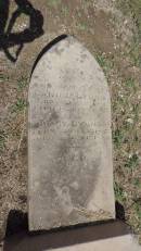 Daniel LYONS
b: 8 Mar 1880
d: 18 Dec 1882
Mary LYONS
b: 25 May 1887
d: 9 June 1887
Banana Cemetery, Banana Shire