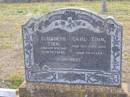 Elizabeth TIMM,
died 14 Nov 1947 aged 76 years;
Carl TIMM,
died 30 Sept 1938 aged 70 years;
Bergen Djuan cemetery, Crows Nest Shire