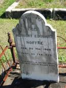 
Herbert Edouart NOFFKE
geb: 25 Mai 1902
Gest: 25 Feb 1909

Bethania Lutheran Church, Bethania, Gold Coast
