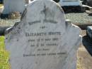 
Elizabeth WHYTE
12 May 1921
aged 81

Bethania (Lutheran) Bethania, Gold Coast
