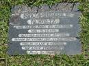 Eric Frederick SCHULTZ,
died 8 Nov 1988 aged 71 years,
husband of June,
father of Yvonne, Eric, Laurie, Glenn, Phillip, Allan & Kerrilee;
Blackbutt-Benarkin cemetery, South Burnett Region