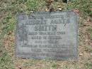 Audrey Agnes SMITH,
died 15 May 1995 aged 75 years,
wife of Bill,
mother of Marie, Lynette, Gary & Warren,
grandmother great-grandmother;
Blackbutt-Benarkin cemetery, South Burnett Region