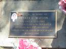 Jeffrey G. MAYSON,
9-8-1943 - 15-5-2002,
loved by wife Pip, daughters, sons-in-law, grandchildren;
Blackbutt-Benarkin cemetery, South Burnett Region