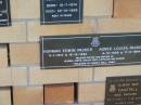Norman Edwin PACKER,
5-1-1913 - 15-12-1990;
Agnes Louisa PACKER,
6-10-1909 - 17-9-1994;
father & mother of Glenda, Olwyn, Evelyn (dec),
Kathleen & Duncan;
Blackbutt-Benarkin cemetery, South Burnett Region