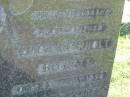Jack Weinholt BECKETT,
husband father,
died 30 July 1959 aged 63 years;
Blackbutt-Benarkin cemetery, South Burnett Region