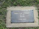 Robert Filler STEWART,
born 1881,
died 1919;
Blackbutt-Benarkin cemetery, South Burnett Region