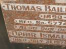 Thomas Bailey DOUGLASS,
1890 - 1971;
Ophir Ismalia DOUGLASS,
died 31 July 1974 aged 78 years,
mother;
Blackbutt-Benarkin cemetery, South Burnett Region