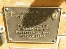 Clifford Isaac WINNETT,
died POW 12 Sept 1944 aged 22 years;
Bribie Island Memorial Gardens, Caboolture Shire