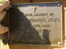 Stephen Francis JELFS,
died 4 Oct 1990 aged 24 years;
Bribie Island Memorial Gardens, Caboolture Shire