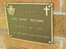Leo Kirby RIDGWAY,
24-06-1918 - 08-11-2005;
Bribie Island Memorial Gardens, Caboolture Shire