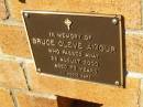 Bruce Cleve AMOUR,
died 28 Aug 2000 aged 73 years;
Bribie Island Memorial Gardens, Caboolture Shire