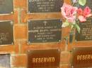 Majorie Selwyn HOUGHTON,
died 15 Sept 2004 aged 91 years;
Bribie Island Memorial Gardens, Caboolture Shire