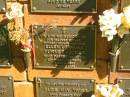 Ellen Lorraine TURNER-JONES,
mother mother-in-law gran,
died 20-1-1996 aged 63 years;
Bribie Island Memorial Gardens, Caboolture Shire
