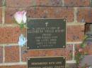 Elizabeth Young BISHOP (Bess),
died 20 March 2000 aged 75 years;
Bribie Island Memorial Gardens, Caboolture Shire