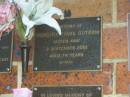 Dorothy Emma OUTRAM,
died 2 Sept 2001 aged 74 years;
Bribie Island Memorial Gardens, Caboolture Shire