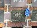 Manuel Nathan GOODSON,
22-05-1971 - 25-09-2001,
son brother father uncle;
Bribie Island Memorial Gardens, Caboolture Shire
