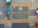 Abbott Reginald MOSELEY,
died 6 Oct 2004 aged 84 years;
Bribie Island Memorial Gardens, Caboolture Shire
