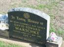 David Edward MARSCHKE,
died 4 May 1982 aged 71,
husband father;
Apostolic Church of Queensland, Brightview, Esk Shire