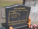 Gina Henderika TELGENHOF,
10-09-1921 - 28-02-2001;
Brookfield Cemetery, Brisbane