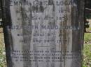 daughters;
Emma Eliza LOGAN,
born 7 Jan 1876 died 19 Oct 1876;
Elizabeth Maud LOGAN,
born 8 July 1877 died 26 Aug 1877;
Brookfield Cemetery, Brisbane