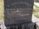 Norman Harold LOGAN,
born 20 Nov 1884 died 12 Nov 1962;
Brookfield Cemetery, Brisbane