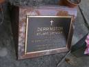 Stuart Spencer DERRINGTON,
1931 - 2001,
husband dad;
Brookfield Cemetery, Brisbane