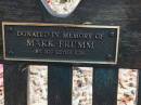Mark BRUMM
sister of Kim
Memorial garden Brookfield Anglican Church of the Good Shepherd