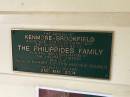 The parish of Kenmore-Brookfield acknowledges with gratitude the contributions of the Philippides family
for the implentation of the heritage listing
and the ongoing support for this historic church.
presented on the 2nd May. 2004
Memorial garden Brookfield Anglican Church of the Good Shepherd