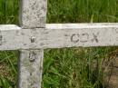 William COX,
died 1957;
Brooweena St Marys Anglican cemetery, Woocoo Shire