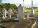 John NOTT
b: 19 Feb 1817
Swimbridge, Devonshire, England
d: 19 Jul 1886 at Bundaberg
wife
Marianne (NOTT)
d: Randwick
18 Feb 1892 aged 72 (buried 24-02-1892)
son
Ebenezer (NOTT)
d: 11 July 1903 aged 51
Ruby Eveline (NOTT)
second daughter of late H.O. NOTT and I. NOTT
d: 19 Apr 1958
Florence Vivienne (NOTT)
eldest daughter of late H.O. NOTT and I. NOTT
d: 29 May 1973
Bundaberg General Cemetery