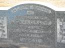 Rita Aileen LOVE,
wife of W.A. LOVE, daughter sister,
died 21 Mar 1950 aged 31 years;
Canungra Cemetery, Beaudesert Shire
