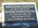 Cecil William FINCH,
father,
died 8 Aug 1994 aged 77 years;
Canungra Cemetery, Beaudesert Shire