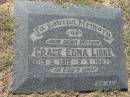 Grace Edna LIBKE, mother,
13-2-1913 - 5-3-1987;
Canungra Cemetery, Beaudesert Shire
