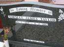 
Norman James TAYLOR 26-1-1937 - 2-4-2001;
Chambers Flat Cemetery, Beaudesert
