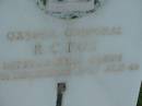 R.C. FOX,
19 Dec 1947 aged 46,
missed by wife & children;
Sacred Heart Catholic Church, Christmas Creek, Beaudesert Shire