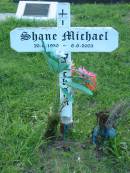 Shane Michael JACKSON,
20-8-1950 - 6-6-2003;
Sacred Heart Catholic Church, Christmas Creek, Beaudesert Shire