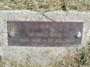Minnie DAU,
9 Mar 1902 - 21 July 1904;
Coleyville Cemetery, Boonah Shire