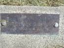 Frederick DICKFOS,
1 Aug 1900 - 4 July 1901;
Coleyville Cemetery, Boonah Shire