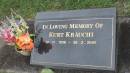Kurt KRAUCHI (KR\304UCHI)
b: 19 Nov 1938
d: 26 Feb 2005
Cooloola Coast Cemetery